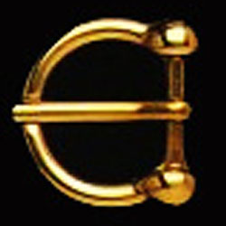 DV0S180-20 mm Solid brass buckle horseshoe shaped